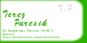 terez purcsik business card